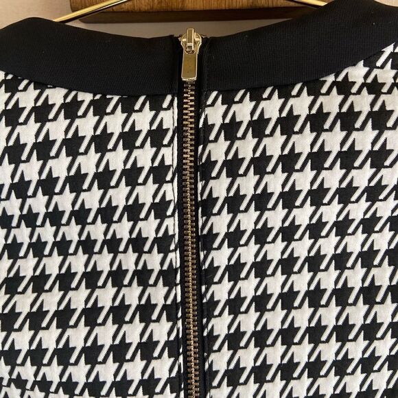 H&M Black & White Houndstooth Career Dress || size 2 - Picture 12 of 12